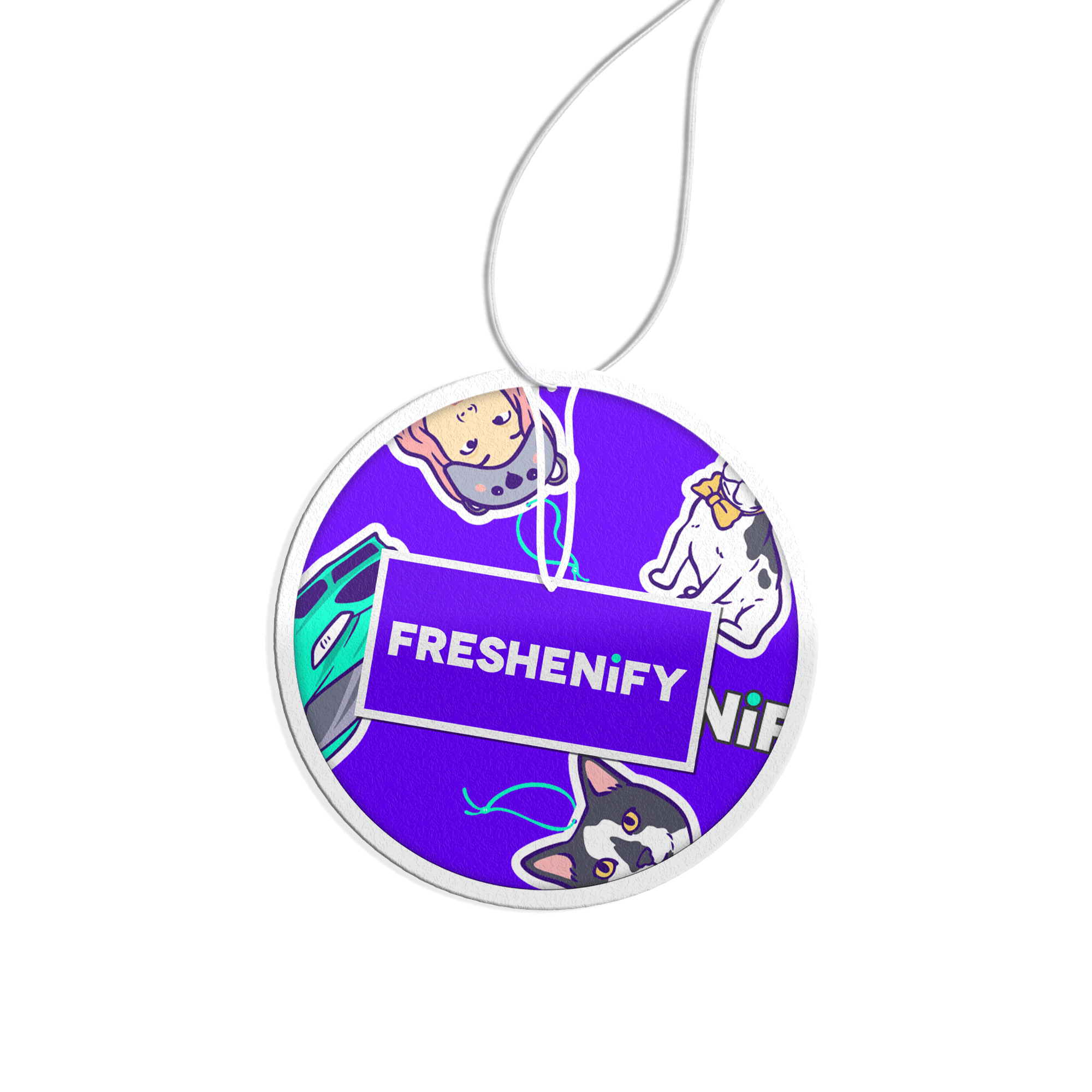 Freshenify Round Car Air Freshener - FRESHENiFY - Customised Air Fresheners